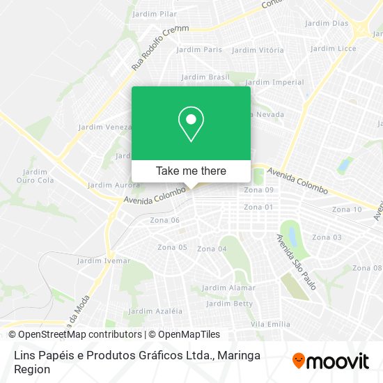 Lins Papéis e Produtos Gráficos Ltda. map