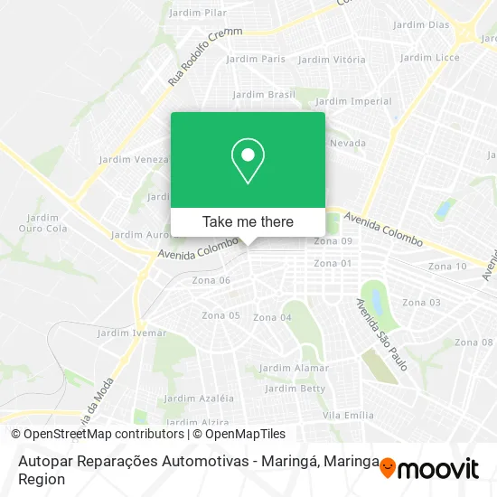 Autopar Reparações Automotivas - Maringá map