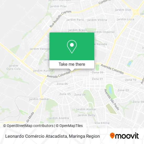 Leonardo Comércio Atacadista map