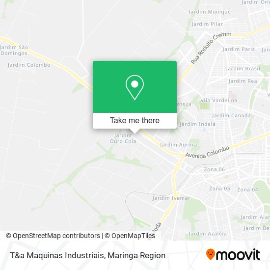 Mapa T&a Maquinas Industriais