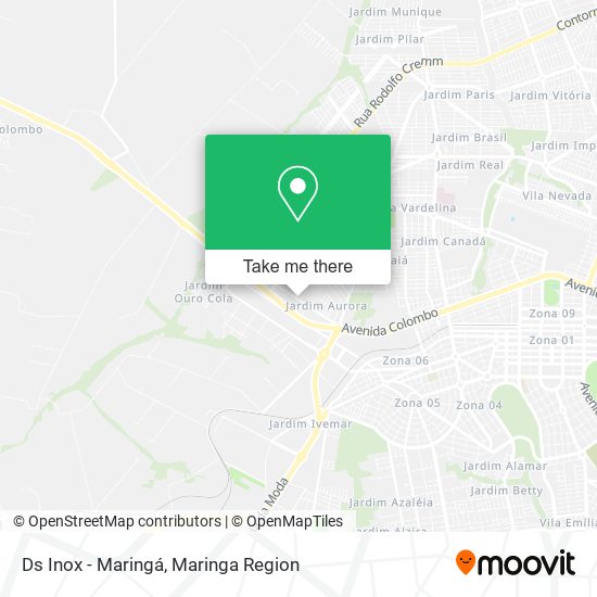 Mapa Ds Inox - Maringá