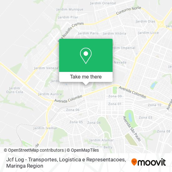 Mapa Jcf Log - Transportes, Logistica e Representacoes