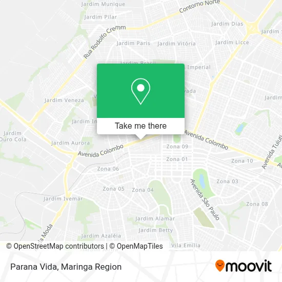 Parana Vida map