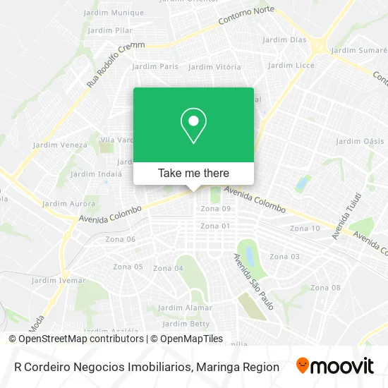 R Cordeiro Negocios Imobiliarios map