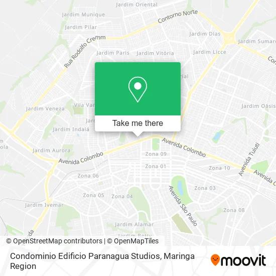 Condominio Edificio Paranagua Studios map