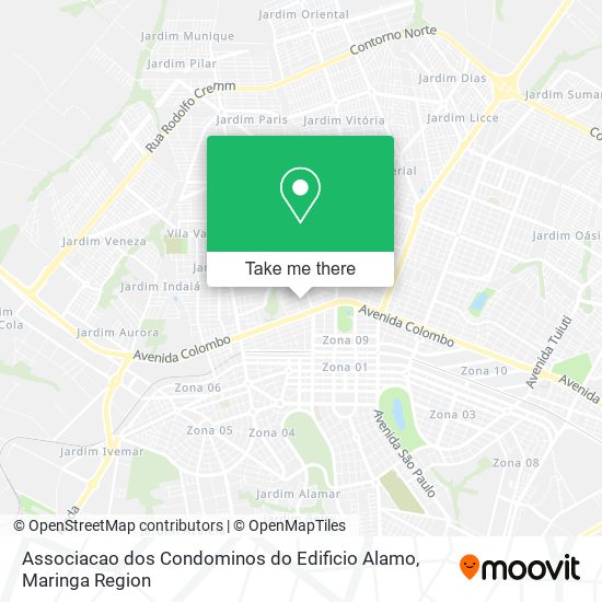 Mapa Associacao dos Condominos do Edificio Alamo