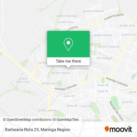 Barbearia Rota 23 map