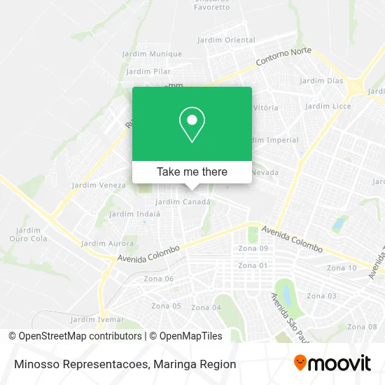 Minosso Representacoes map