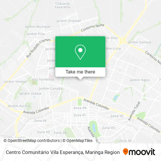 Centro Comunitário Vila Esperança map