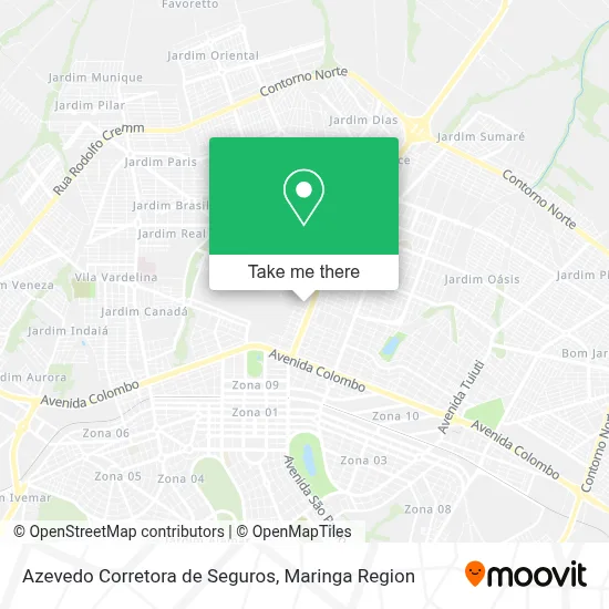 Azevedo Corretora de Seguros map