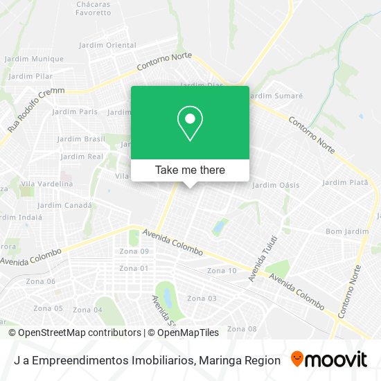 J a Empreendimentos Imobiliarios map