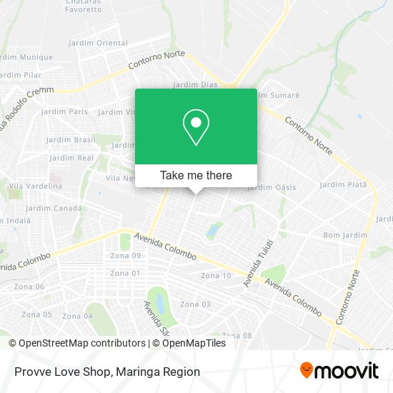 Provve Love Shop map