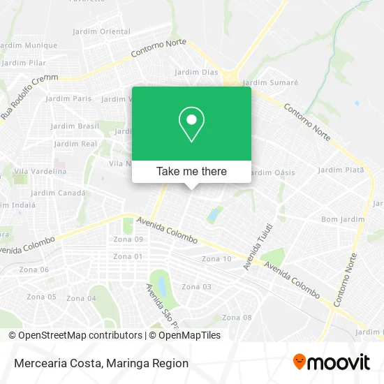 Mercearia Costa map