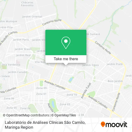 Laboratório de Análises Clínicas São Camilo map