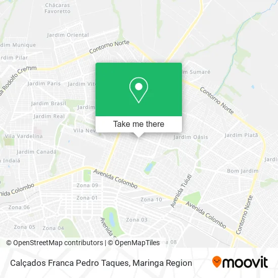 Calçados Franca Pedro Taques map