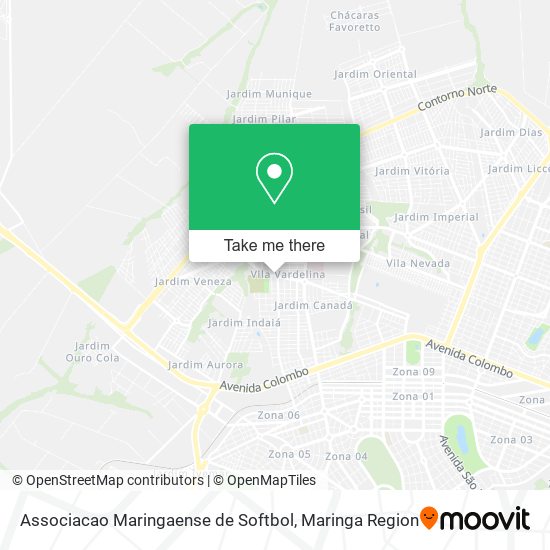 Associacao Maringaense de Softbol map