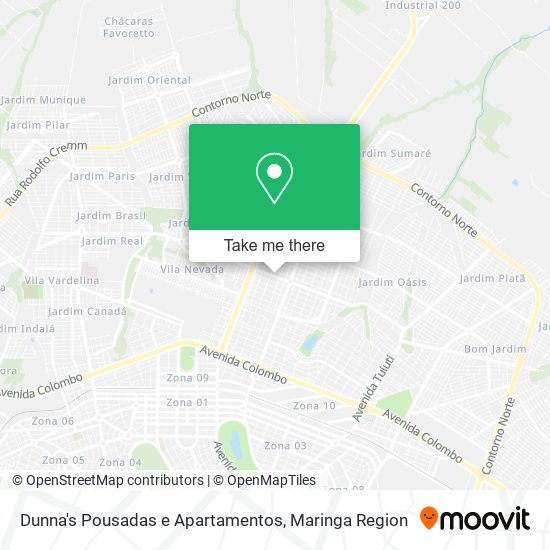 Dunna's Pousadas e Apartamentos map