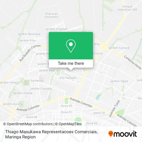 Thiago Masukawa Representacoes Comerciais map