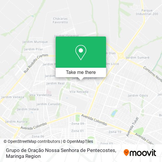 Grupo de Oração Nossa Senhora de Pentecostes map