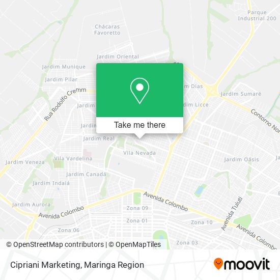 Cipriani Marketing map