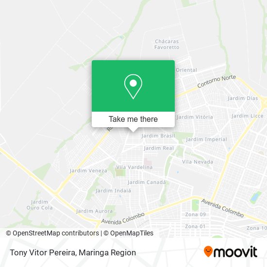 Mapa Tony Vitor Pereira