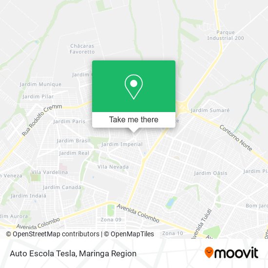 Mapa Auto Escola Tesla