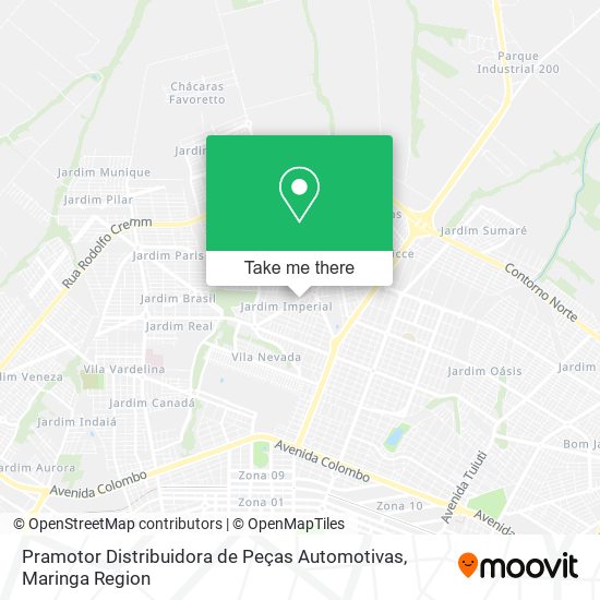 Pramotor Distribuidora de Peças Automotivas map