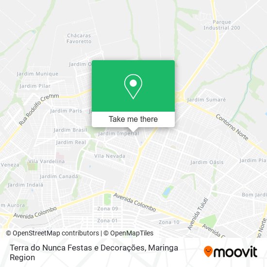 Terra do Nunca Festas e Decorações map