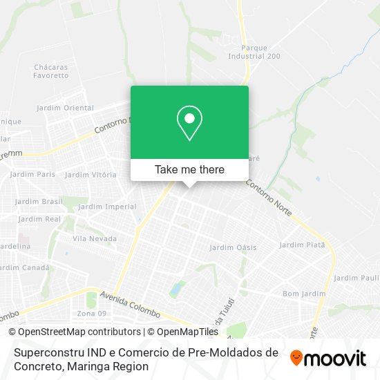 Mapa Superconstru IND e Comercio de Pre-Moldados de Concreto