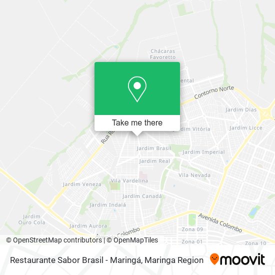 Restaurante Sabor Brasil - Maringá map