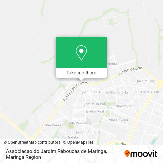 Associacao do Jardim Reboucas de Maringa map