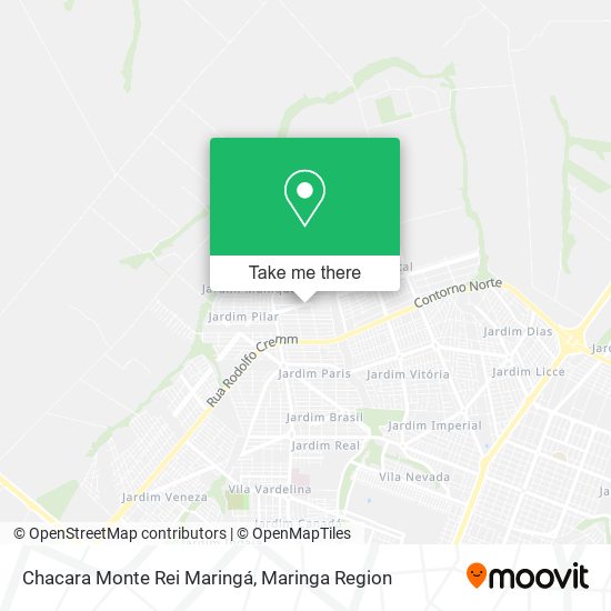 Chacara Monte Rei Maringá map