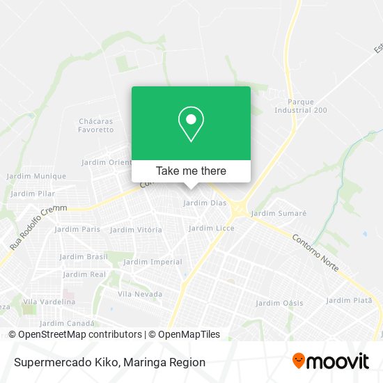 Supermercado Kiko map