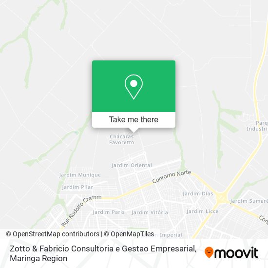 Mapa Zotto & Fabricio Consultoria e Gestao Empresarial