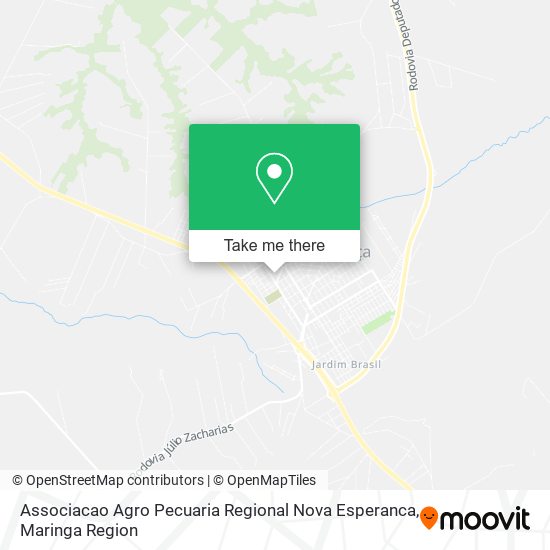 Associacao Agro Pecuaria Regional Nova Esperanca map