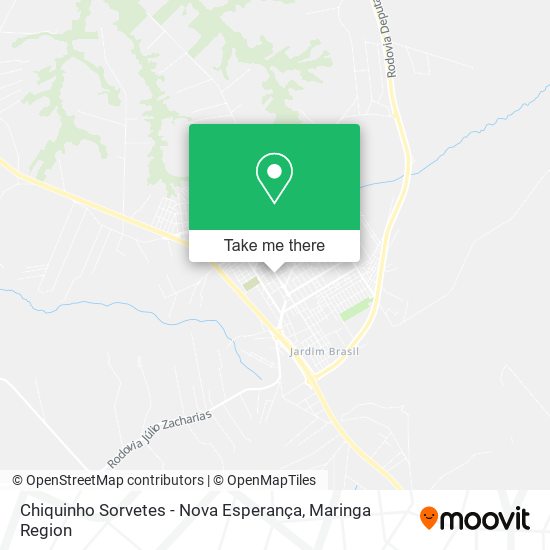 Chiquinho Sorvetes - Nova Esperança map