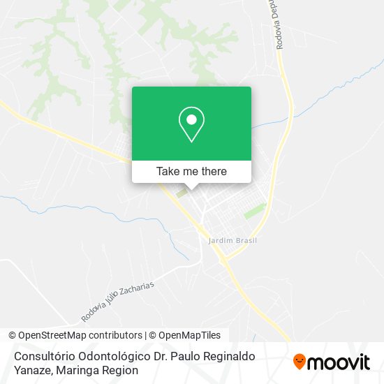 Mapa Consultório Odontológico Dr. Paulo Reginaldo Yanaze
