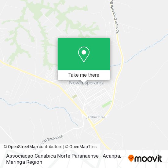 Mapa Associacao Canabica Norte Paranaense - Acanpa