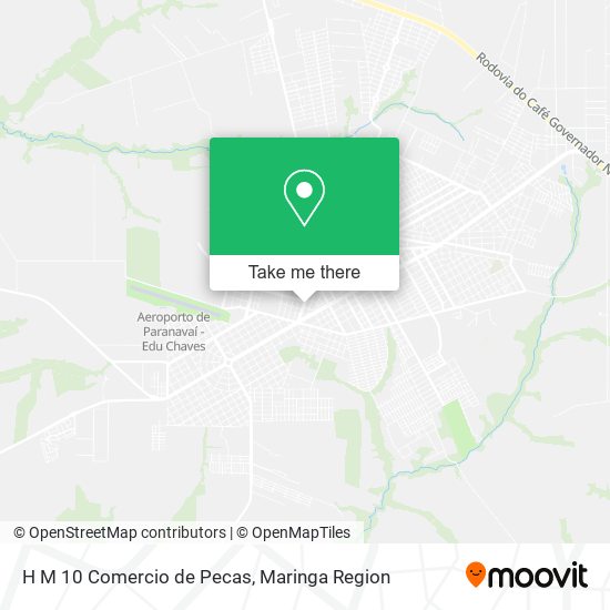 H M 10 Comercio de Pecas map