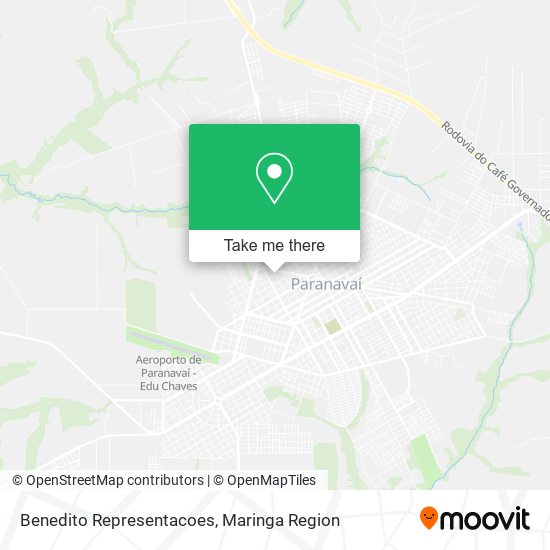 Benedito Representacoes map