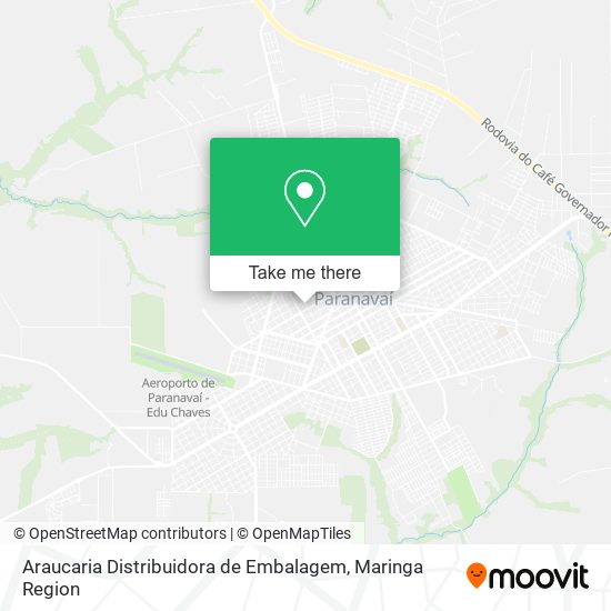 Araucaria Distribuidora de Embalagem map