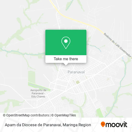 Apam da Diocese de Paranavai map