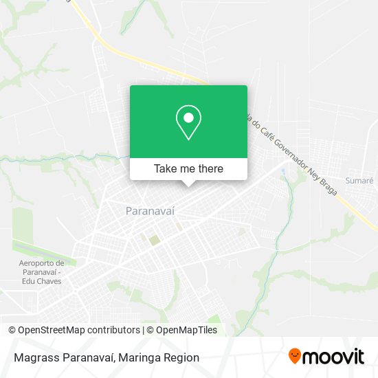 Magrass Paranavaí map