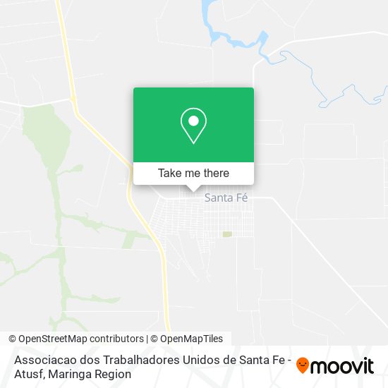 Mapa Associacao dos Trabalhadores Unidos de Santa Fe - Atusf