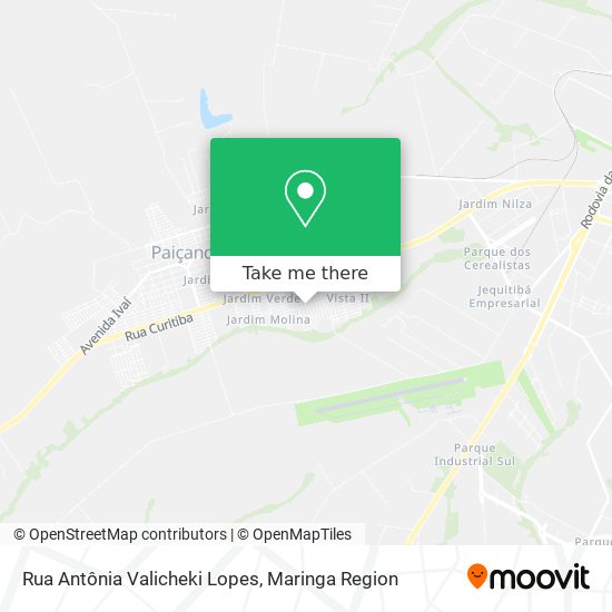 Mapa Rua Antônia Valicheki Lopes