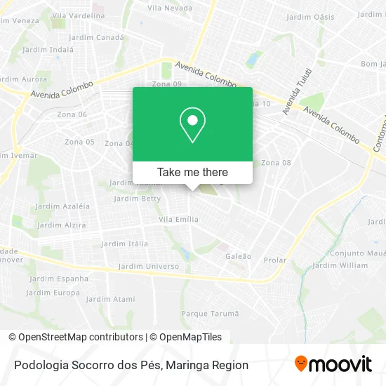 Podologia Socorro dos Pés map