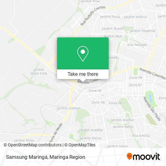 Mapa Samsung Maringá