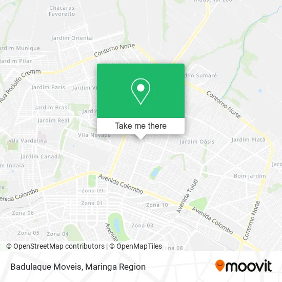 Badulaque Moveis map