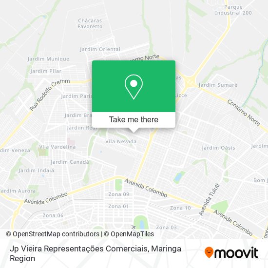 Jp Vieira Representações Comerciais map