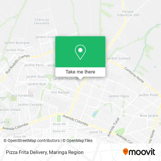 Pizza Frita Delivery map